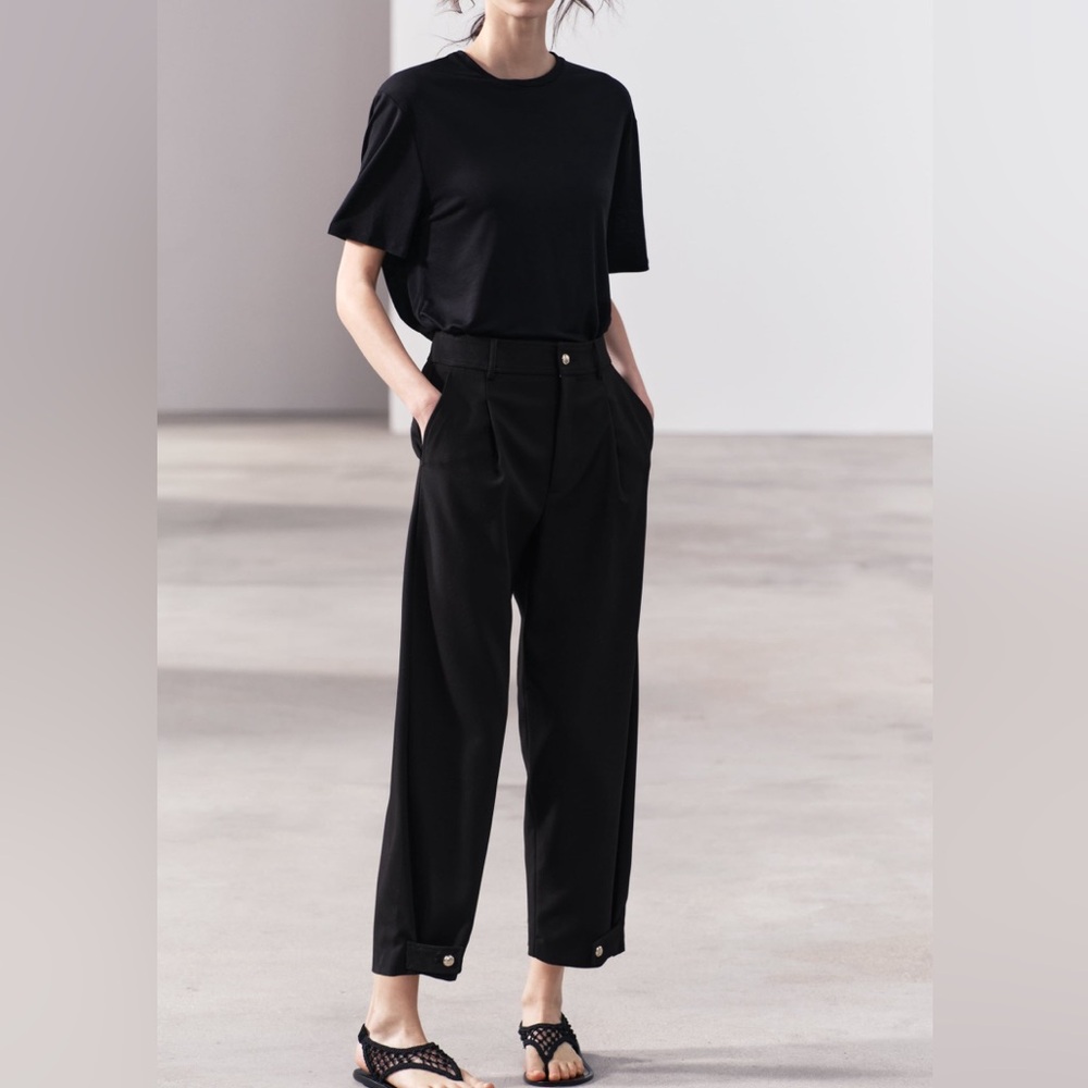 WPLEATED TAPERED PANTS ZW COLLECTION